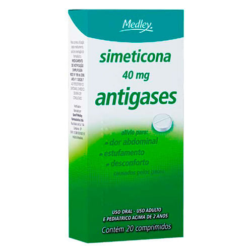 Simeticona 40mg 20 Comprimidos Medley