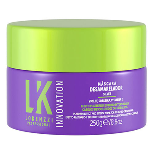 Máscara De Tratamento Capilar Lokenzzi Desamarelador 250g