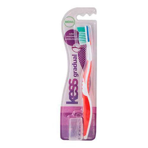 Escova Dental Kess Gradual Média 1 Unidade