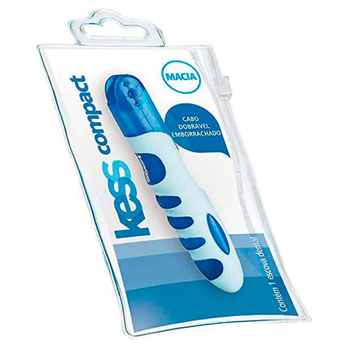 Escova Dental Kess Compact Com Necessaire Macia 1 Unidade