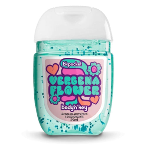 Álcool Em Gel 70% Bodyn Key Bk Pocket Verbena Flower 29ml