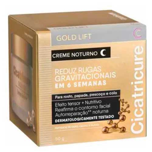 Creme Facial Cicatricure Gold Lift Noturno 50g