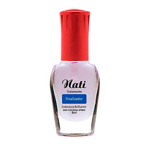 Esmalte Nati Finalizador 8ml Esmalte Col Nati Trat Cob Brilhante
