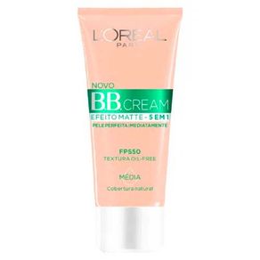 Base Bb Cream Loréal Efeito Matte 5 Em 1 Média Fps50 30Ml