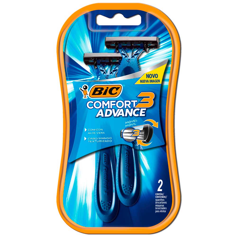 Aparelho de Barbear Bic Comfort 3 Pele Normal 2 Unidades