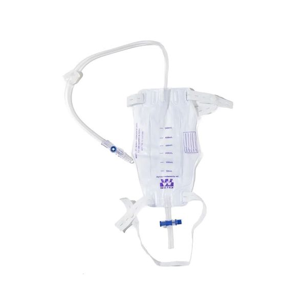 Coletor De Urina Wiltex Sistema Fechado Para Perna 500ml