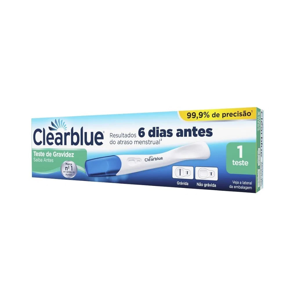 Teste De Gravidez Clearblue Saiba Antes 1 Unidade