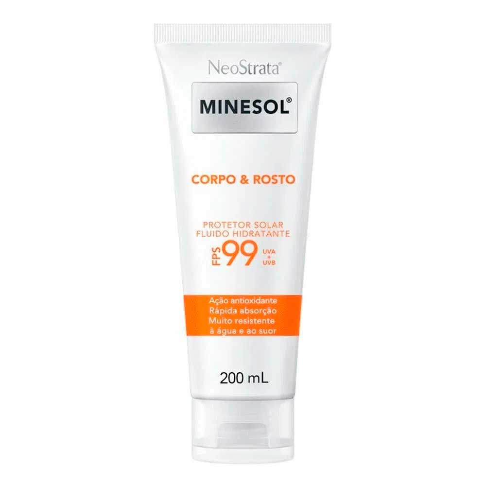 Protetor Solar Minesol Corpo e Rosto Fps99 200ml