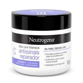 Hidratante Facial Neutrogena Face Care Intensive Antissinais Reparador 100G