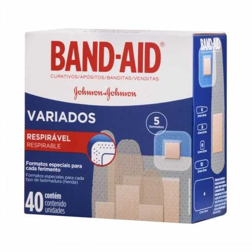 Curativo Band-aid Variados 40 Unidades