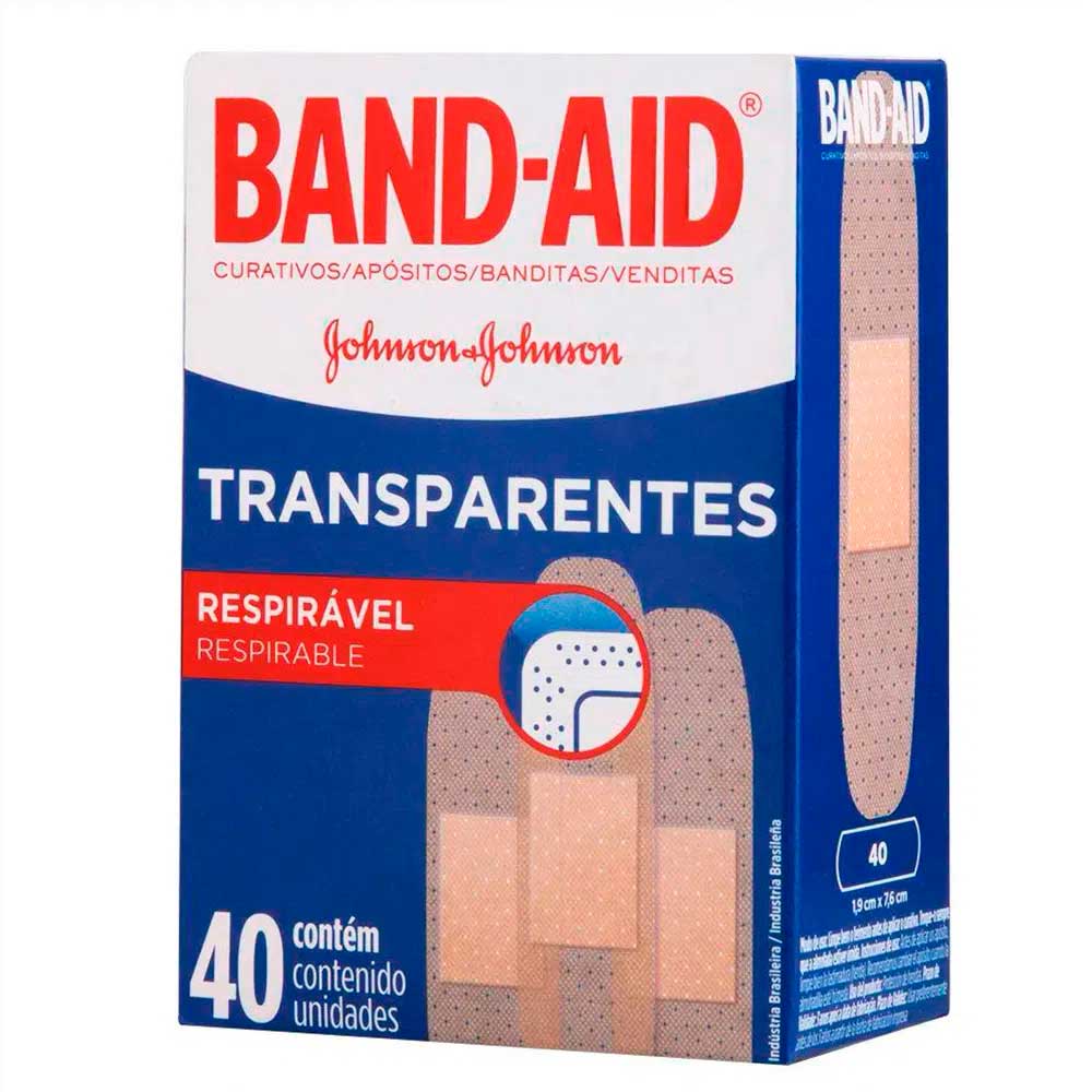 Curativo Band-aid Transparente 40 Unidades