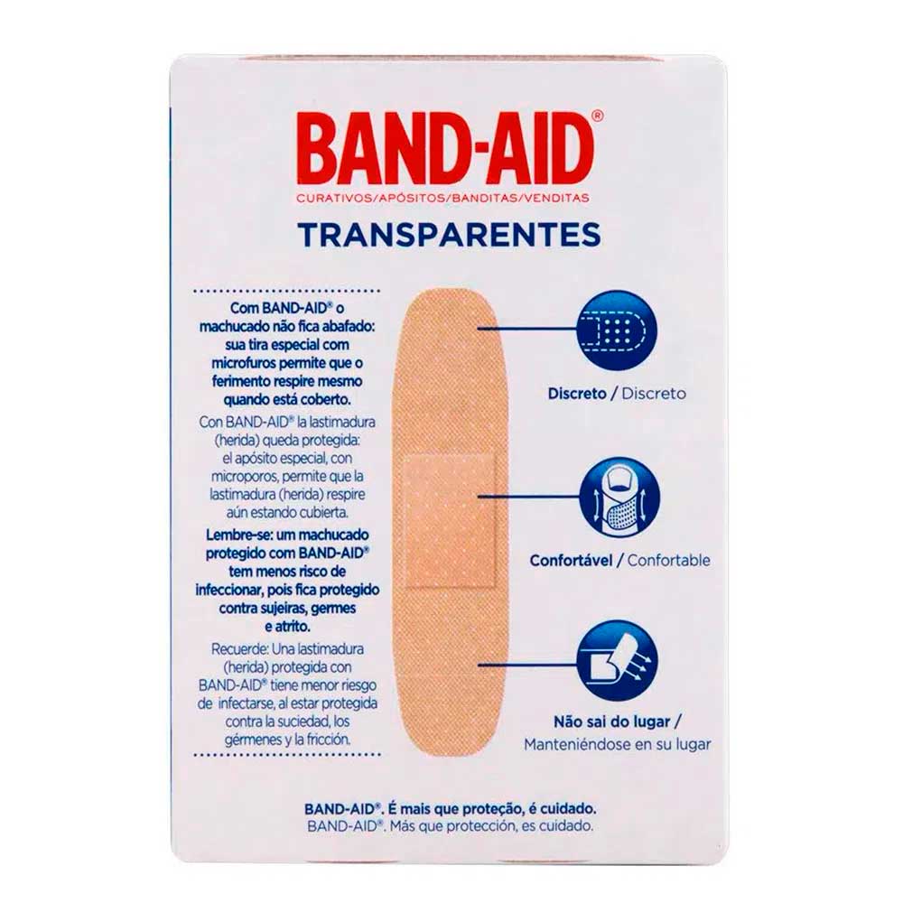Curativo Band-aid Transparente 40 Unidades - Imagem 2