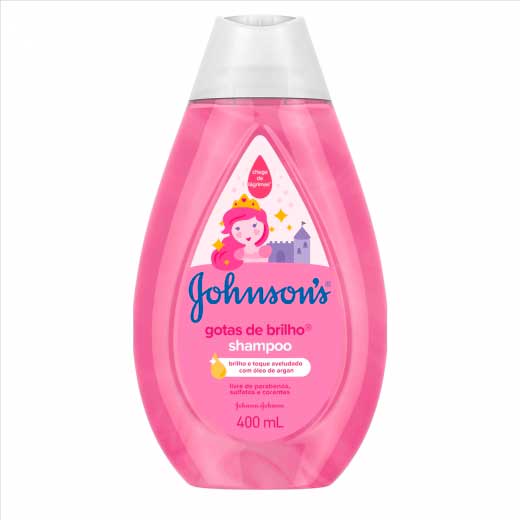 Shampoo Infantil Johnsons Baby Gotas de Brilho 400ml