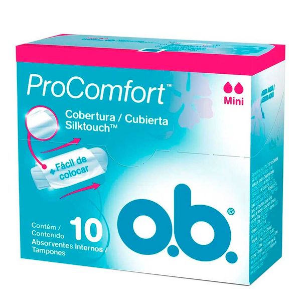 Absorvente Interno Ob Procomfort Mini 10 Unidades