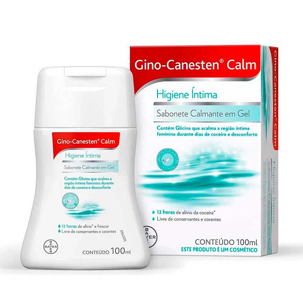 Sabonete Íntimo Em Gel Gino Canesten Calm 100ml