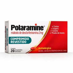 Polaramine 2Mg 20 Comprimidos Revestidos