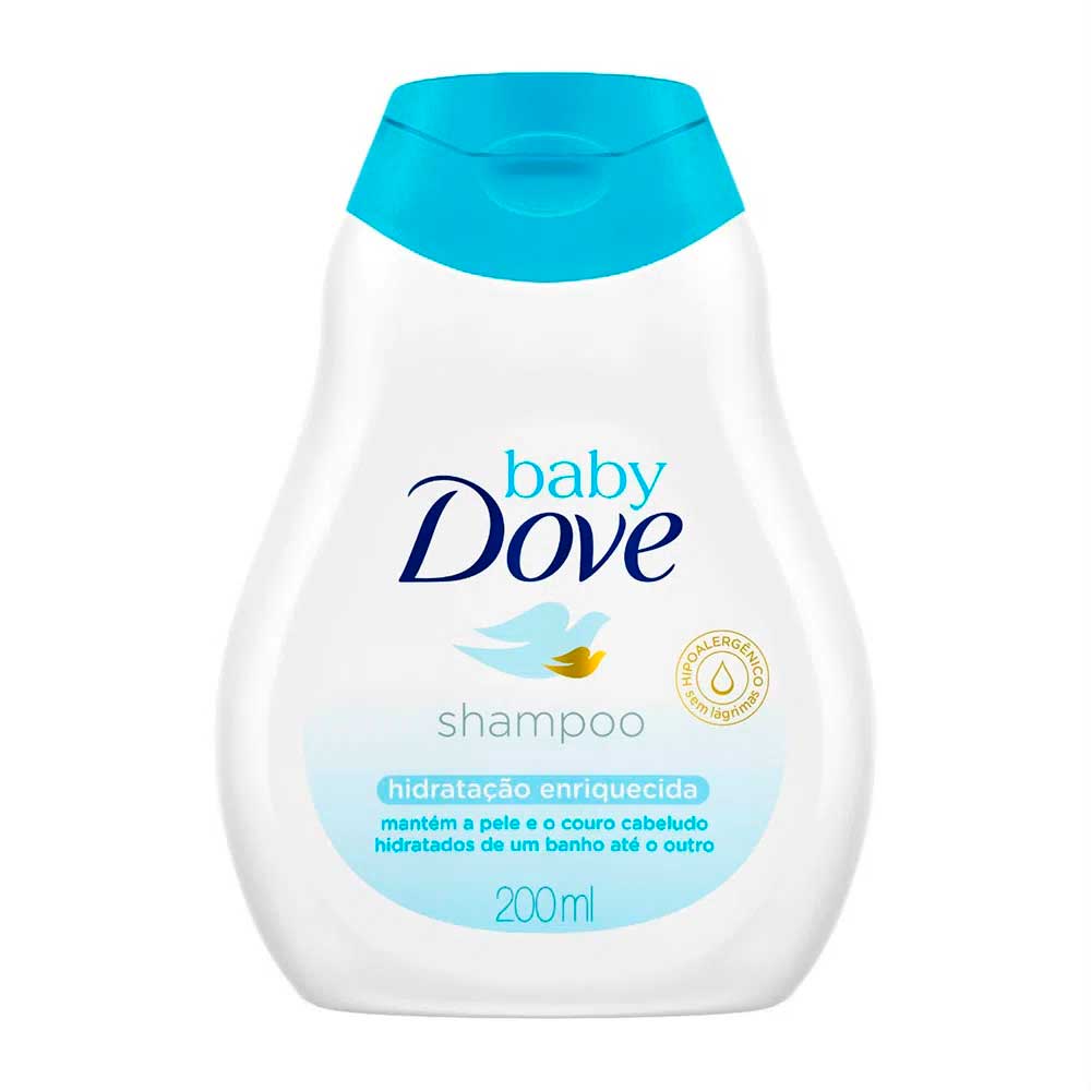 Shampoo Infantil Baby Dove Hidratação Enriquecida 200ml