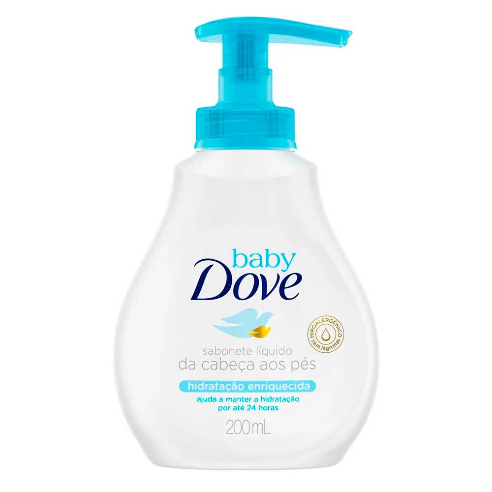 Sabonete Líquido Infantil Baby Dove Hidratação Enriquecida 200ml