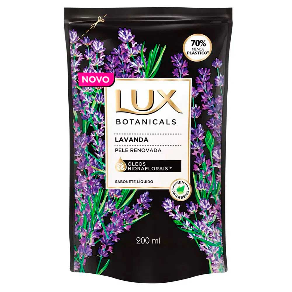 Refil Sabonete Líquido Lux Botanicals Lavanda 200ml