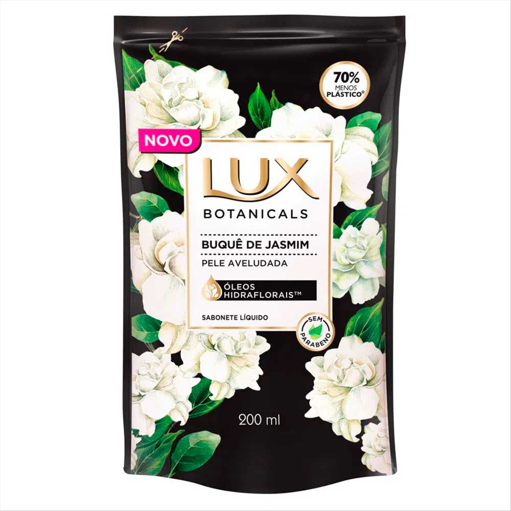 Refil Sabonete Líquido Lux Botanicals Buquê De Jasmim 200ml