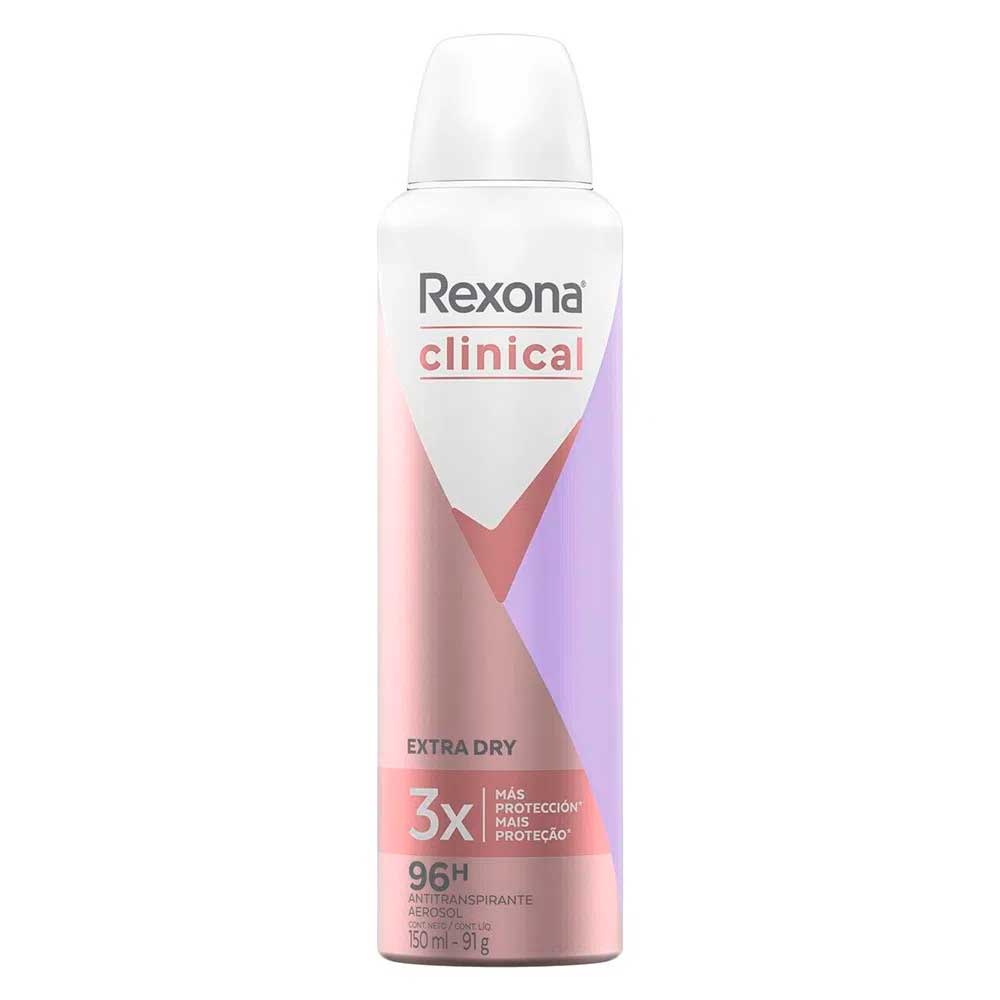 Desodorante Rexona Feminino Clinical Extra Dry Aerosol 150ml