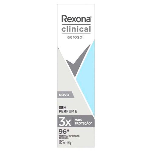 Desodorante Rexona Clinical sem Perfume Aerosol 150ml