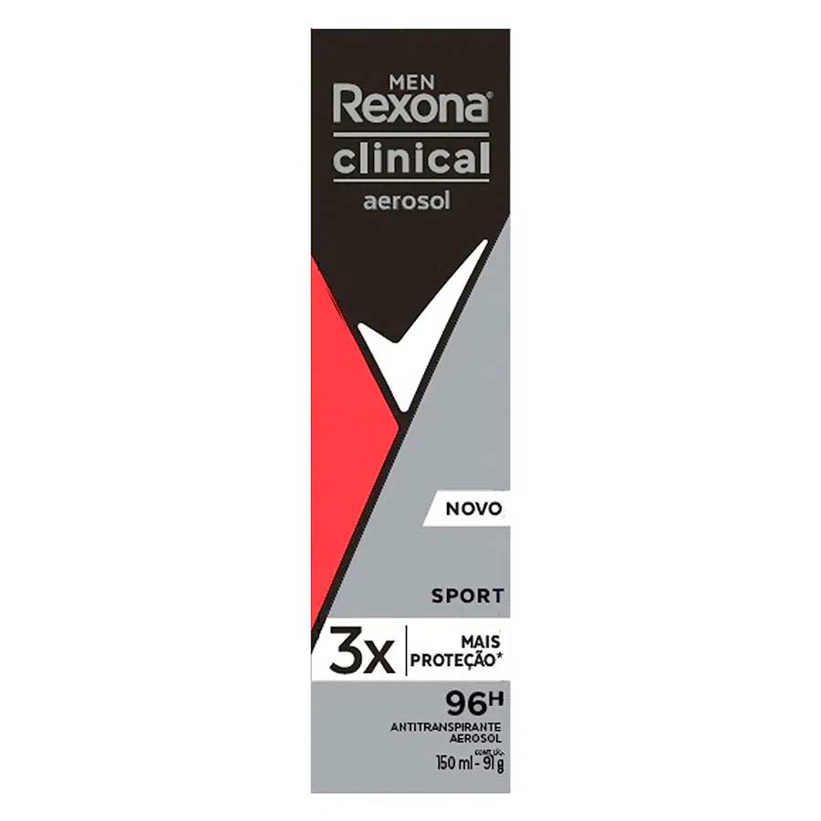 Desodorante Rexona Men Clinical Sport Aerosol 150ml