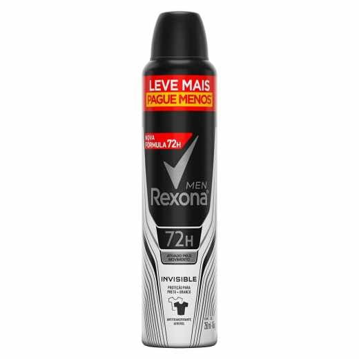 Desodorante Rexona Masculino Men Invisible Aerosol 250ml
