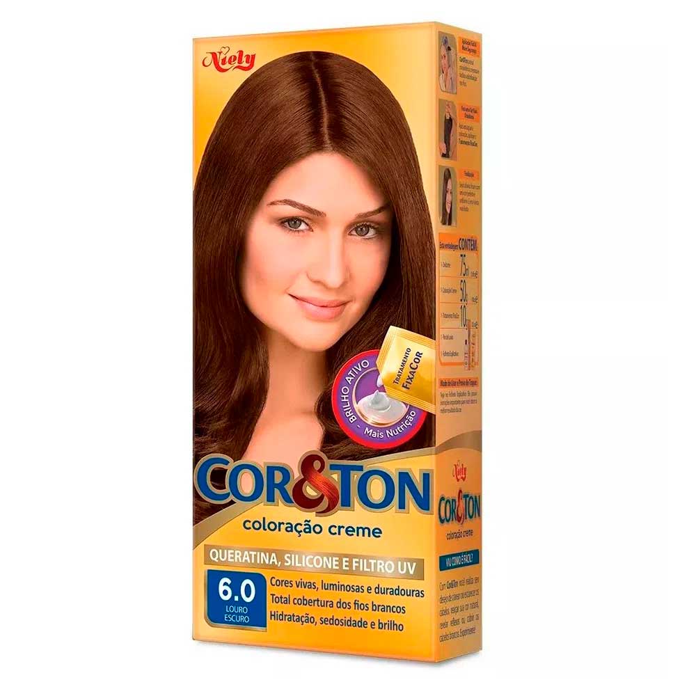 Tintura Cor&ton N 6.0 Louro Escuro 1 Kit