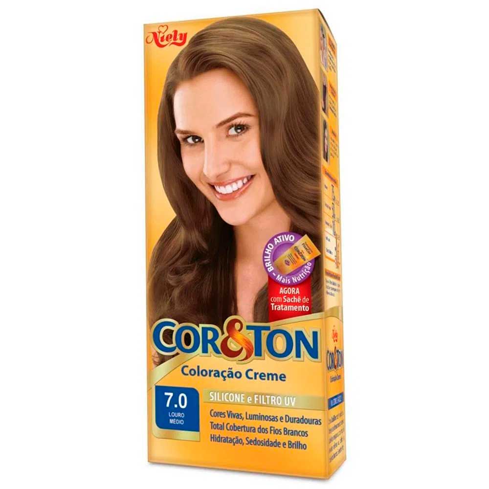 Tintura Cor&ton N 70 Louro Médio 1 Kit