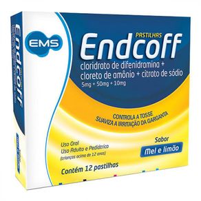 Endcoff Mel E Limão 12 Pastilhas De Uso Oral
