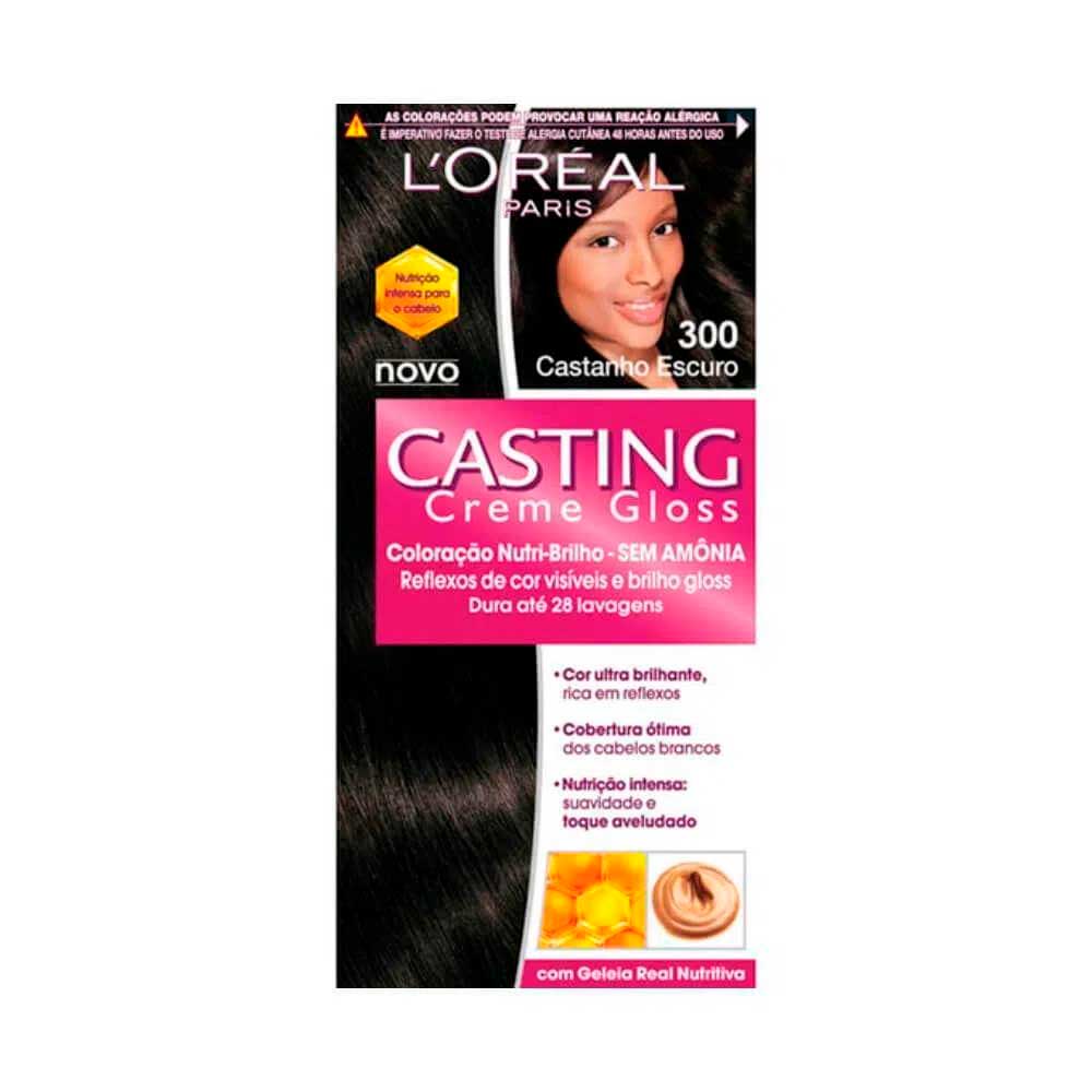 Tintura Loréal Casting Creme Gloss N 300 Castanho Escuro 1 Kit