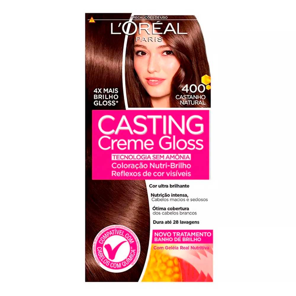 Tintura Loréal Casting Creme Gloss N 400 Castanho Natural 1 Kit