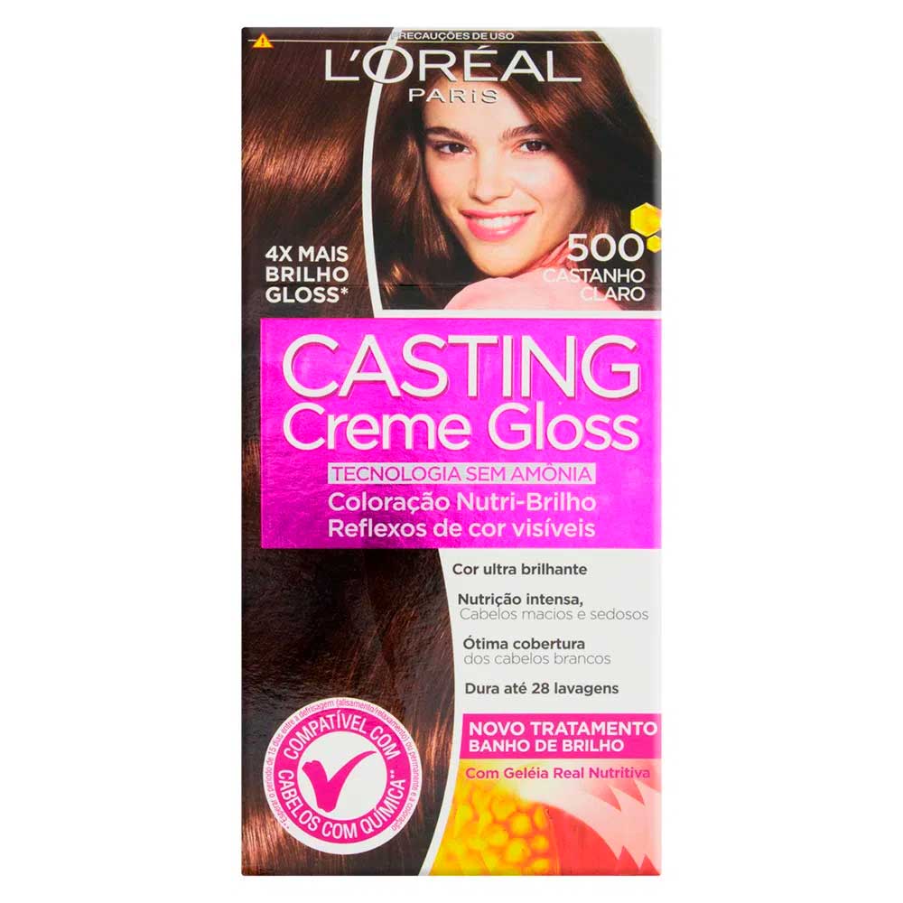 Tintura Loréal Casting Creme Gloss N 500 Castanho Claro 1 Kit