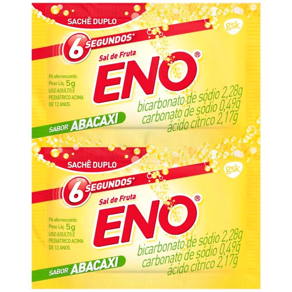 Eno Abacaxi Pó Efervescente 2 Envelopes De 5g
