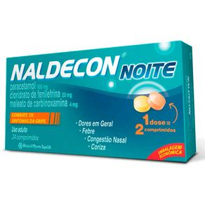 Naldecon Noite 24 Comprimidos
