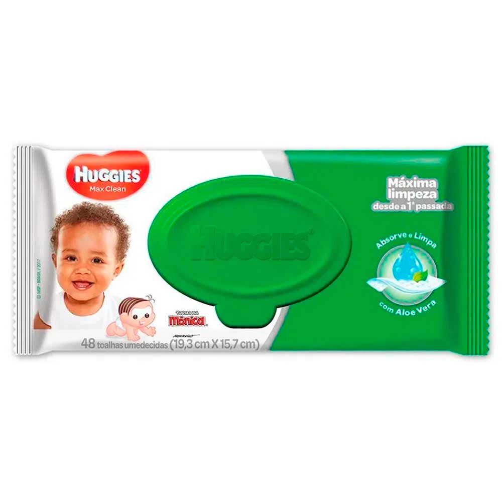 Lenços Umedecidos Huggies Max Clean 48 Unidades