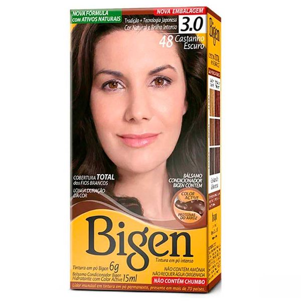 Tintura Bigen N 4.8 Castanho Escuro 1 Kit