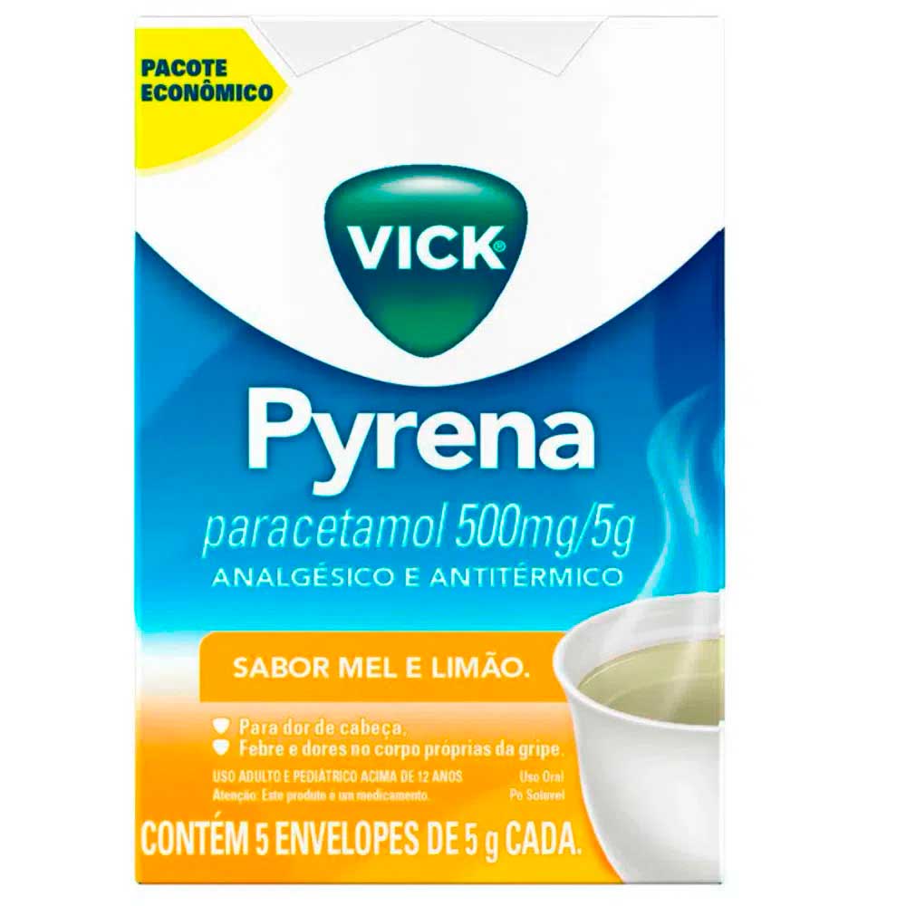 Vick Pyrena Mel E Limão Pó Para Solução Oral 1 Envelope De 5g