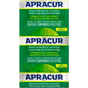 Apracur 1Mg/100Mg/50Mg 6 Comprimidos Revestidos