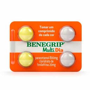 Benegrip Multi Dia 800Mg/20Mg 4 Comprimidos