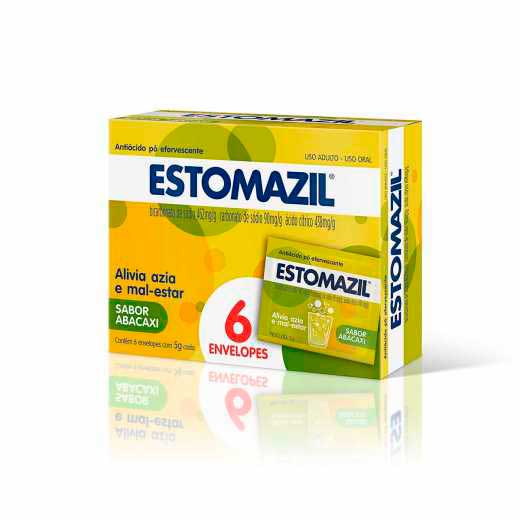 Estomazil Abacaxi Pó Efervescente 6 Envelopes De 5g