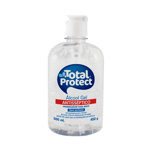 Álcool Em Gel 70% Total Protect 500ml