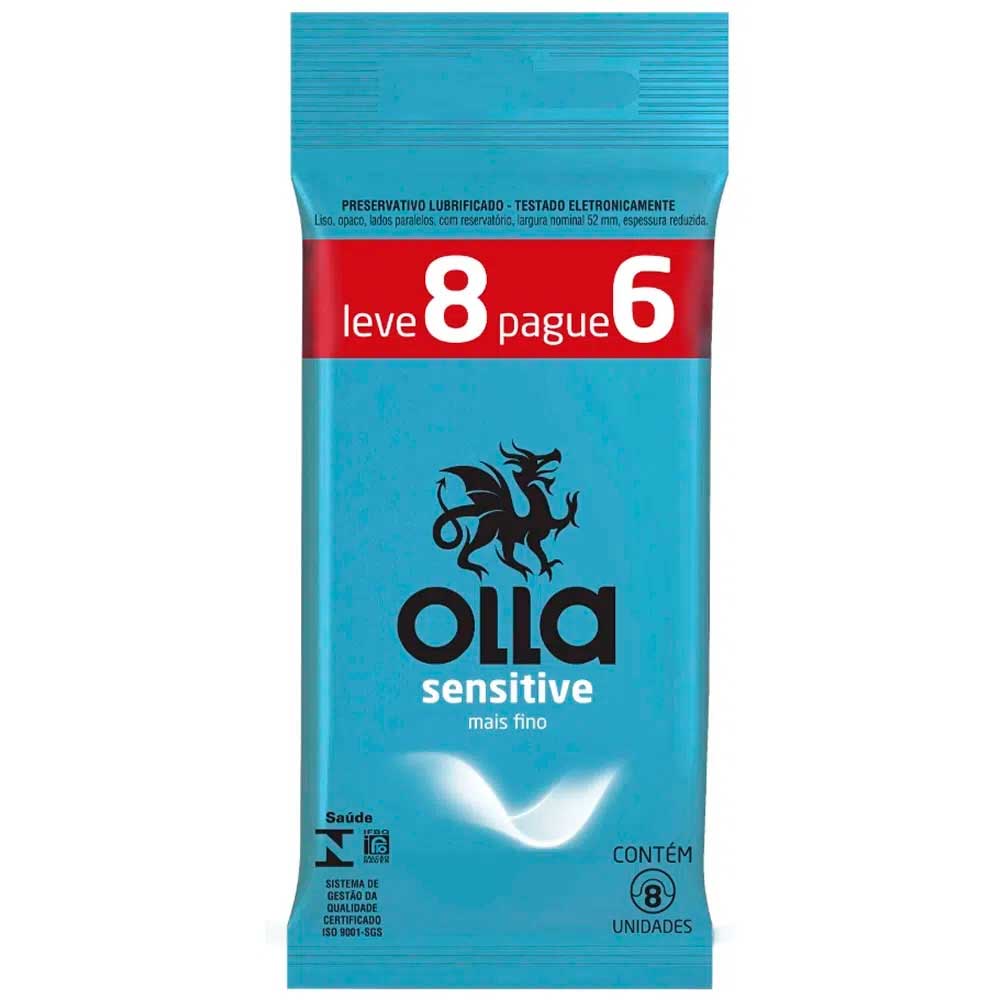 Preservativo Olla Sensitive 8 Unidades