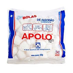 Algodão Hidrófilo Apolo Bolas 50G