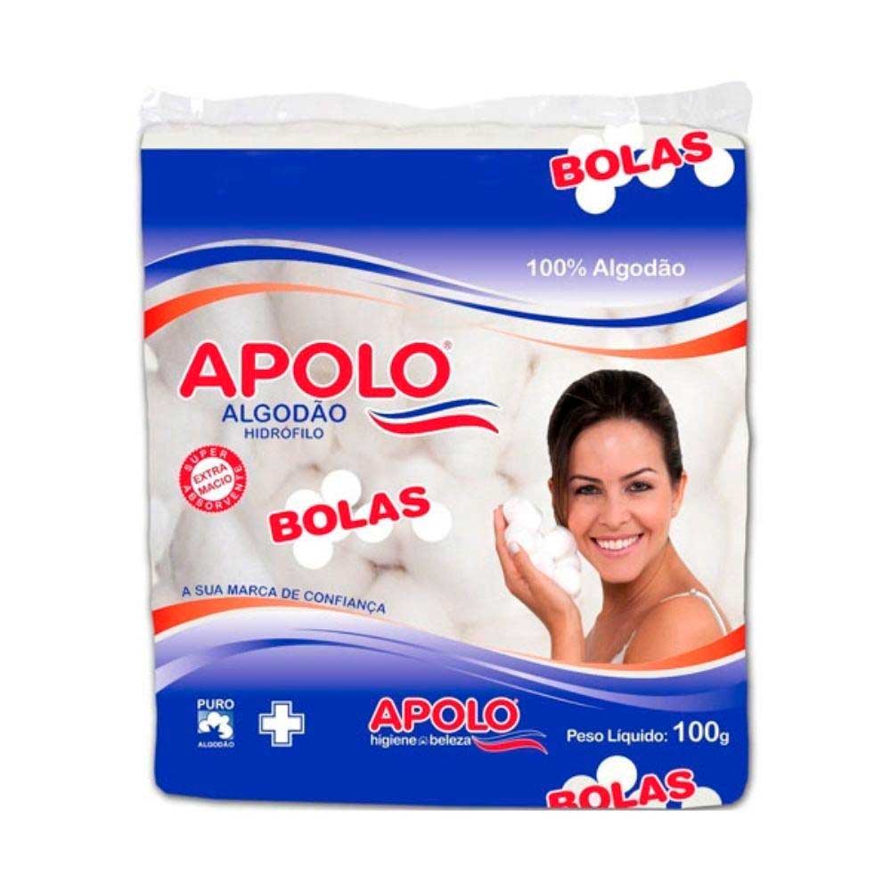 Algodão Hidrófilo Apolo Bolas 100g
