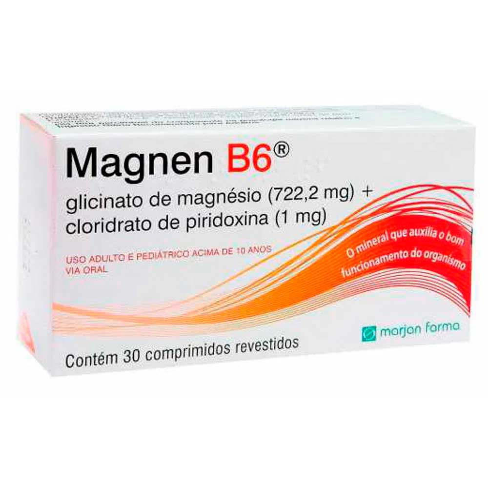 Magnen B6 722,22mg/1mg 30 Comprimidos Revestidos