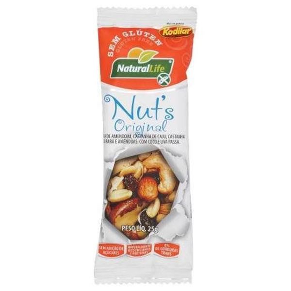 Barrinha De Nuts Kodilar Original Sem Glúten 25g