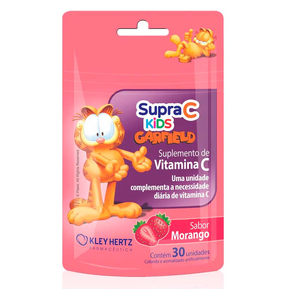 Supra C Kids Morango 30 Gomas