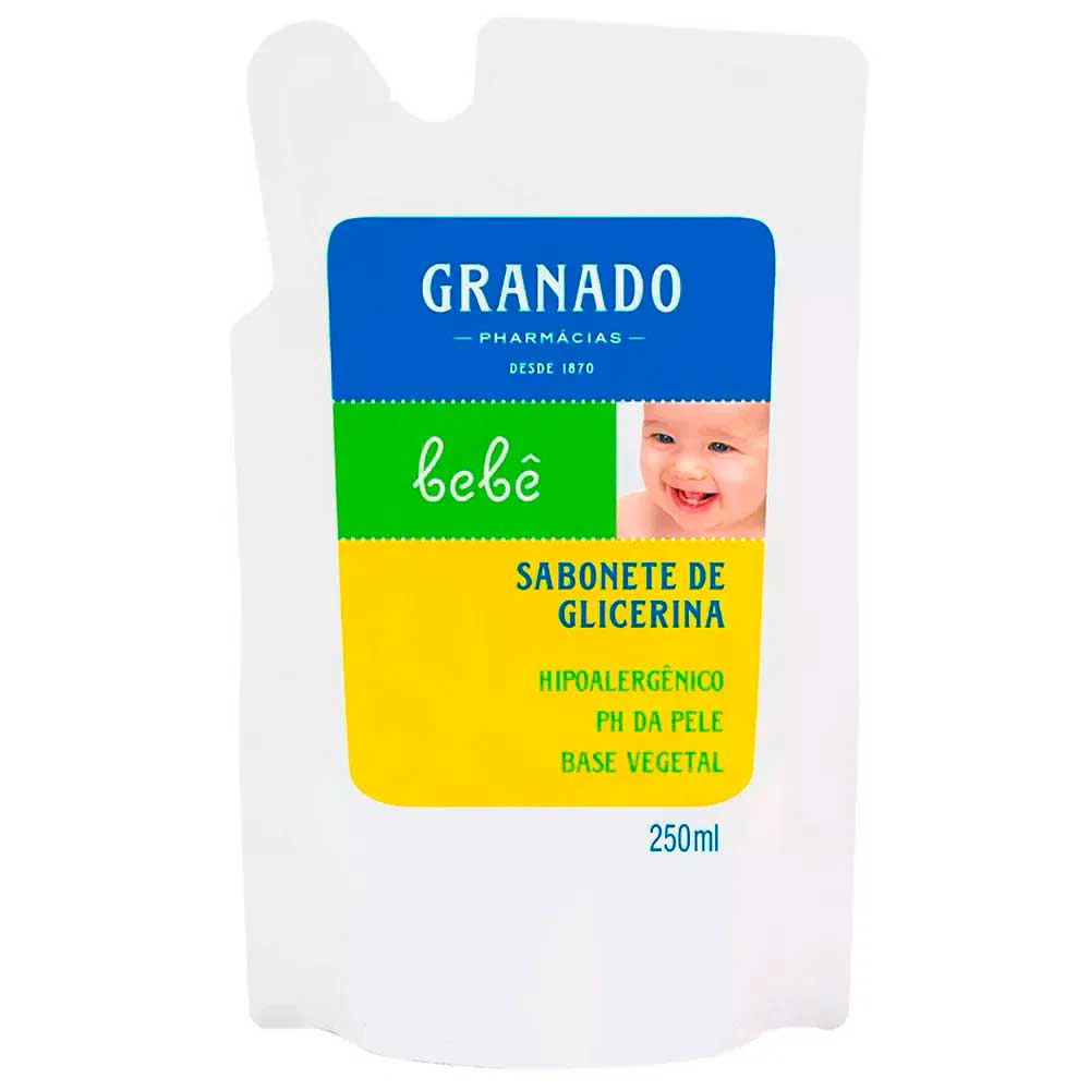 Refil Sabonete Líquido Granado Glicerinado Tradicional 250ml